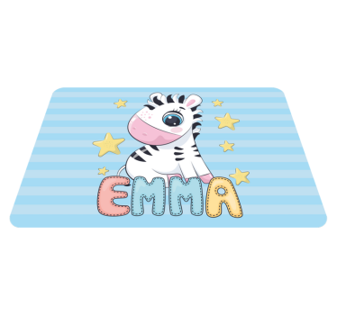 Tapis vinyle pour enfants plaisir à rayures zébrées - TenStickers
