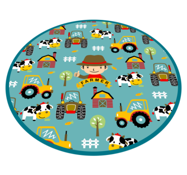 Tapis vinyle autres tapis modèle amusant d'agriculteur - TenStickers