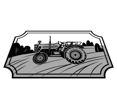 Tapis vinyle autres tapis tracteur monochrome - TenStickers