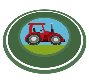 Tapis vinyle pour enfants terrain de jeu tracteur - TenStickers