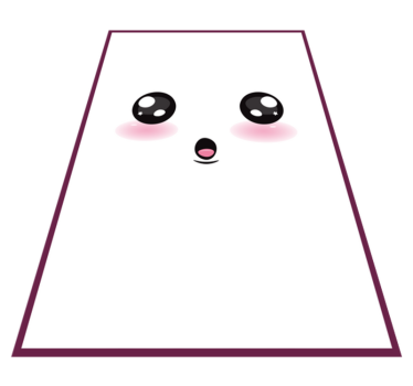 Tapis vinyle pour enfants joli visage kawaii - TenStickers