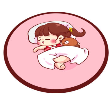 Tapis vinyle pour enfants illustration d'un enfant endormi - TenStickers