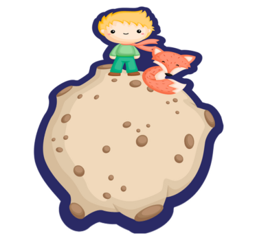 Tapis vinyle pour enfants explorateur spatial cartoon - TenStickers
