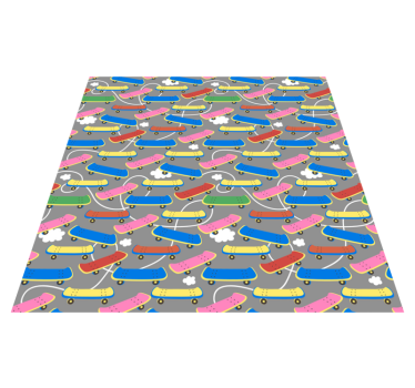 Tapis vinyle autres tapis modèle de planche à roulettes - TenStickers