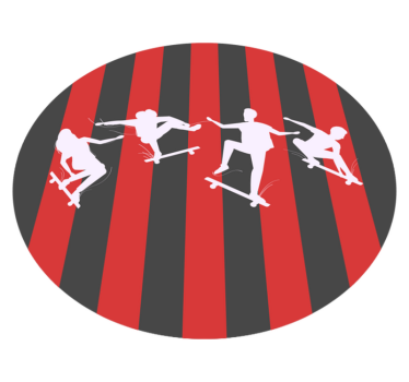 Tapis vinyle jeux silhouettes d'escrime - TenStickers
