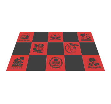Tapis vinyle jeux sur le thème du skateboard - TenStickers