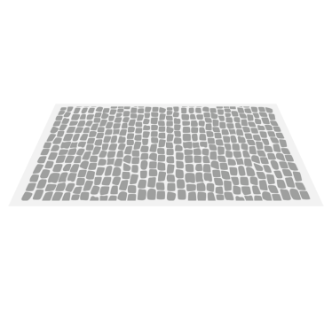 Tapis vinyle cuisine effet pavés de pierre - TenStickers