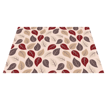tapis salon vinyle de feuilles dautomne - TenStickers