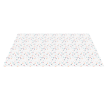Tapis vinyle pour enfants amusant à pois - TenStickers