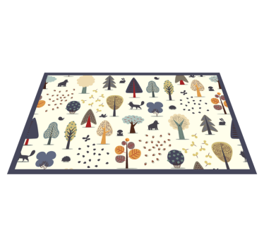 Tapis vinyle pour chambre vinylee de forêt élégant - TenStickers