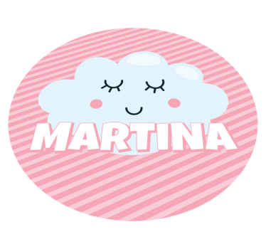 Tapis vinyle autres tapis joli nuage avec nom - TenStickers