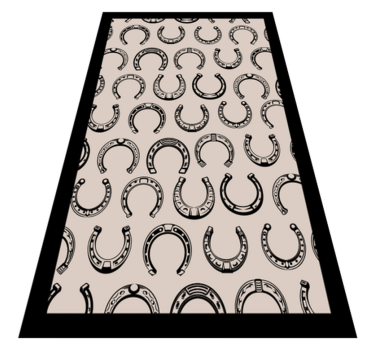 Tapis mosaique vinyle motif de fer à cheval - TenStickers