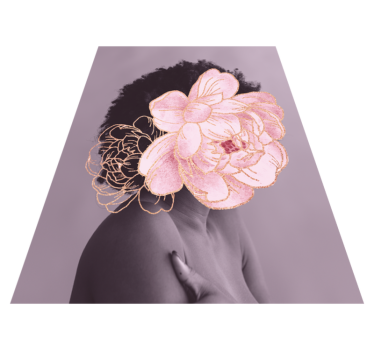 Tapis vinyle salon silhouette botanique gracieuse - TenStickers