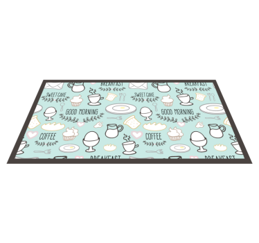 Tapis cuisine motif café du matin - TenStickers