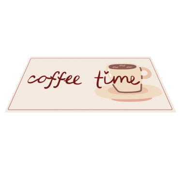 Tapis vinyle cuisine tasse à café - TenStickers