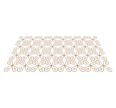 Tapis vinyle carreaux de ciment motif de feuille subtil - TenStickers