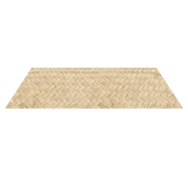 Tapis vinyle vintage Tapis de chaume - TenStickers