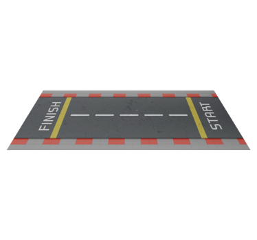 Tapis vinyle route piste de course classique - TenStickers