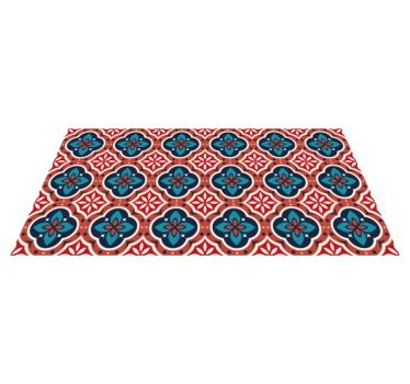 Tapis mosaique vinyle motivation botanique vibrante - TenStickers