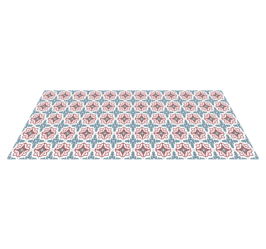 Tapis mosaique vinyle élément d'inspiration botanique - TenStickers