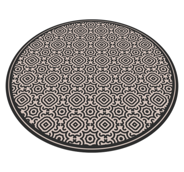 Tapis mosaique vinyle motif classique rond - TenStickers