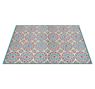 Tapis vinyle cuisine tuiles animées - TenStickers