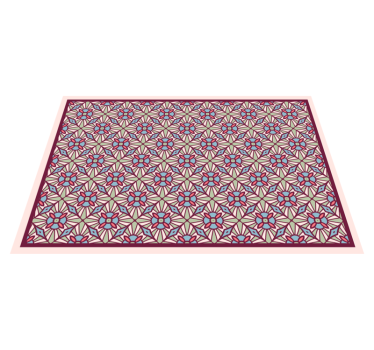 Tapis vinyle salon composition vivante - TenStickers