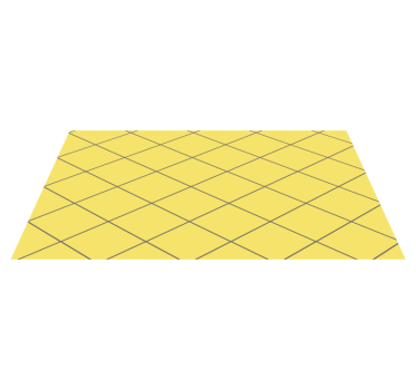Tapis vinyle salon diamants jaunes - TenStickers
