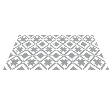 Tapis mosaique vinyle carreaux à motifs étoilés - TenStickers