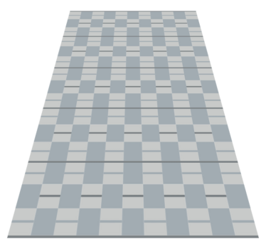 Tapis vinyle salon carrés à motifs gris - TenStickers