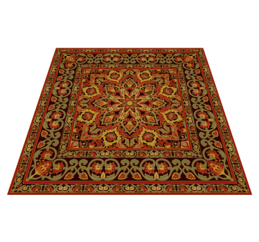Tapis mosaique vinyle art des motifs complexes - TenStickers
