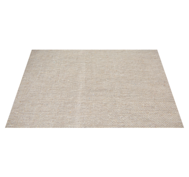 Tapis vinyle salon rectangulaire effet coton beige - TenStickers