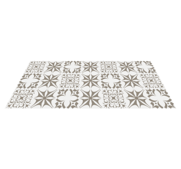 Tapis mosaique vinyle carrelage à motifs étoilés - TenStickers