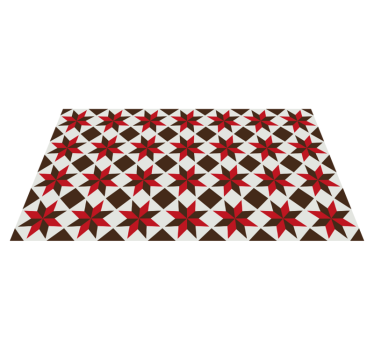 Tapis mosaique vinyle mosaïque à motif d'étoile - TenStickers