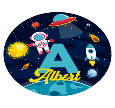 Tapis vinyle autres tapis nom personnalisé dans l'espace - TenStickers