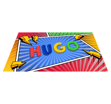 Tapis vinyle autres tapis nom coloré avec des éclairages - TenStickers