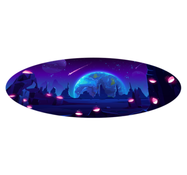 Tapis vinyle étoile aventure galactique - TenStickers