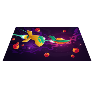 Tapis vinyle autres tapis concept de voyage cosmique - TenStickers