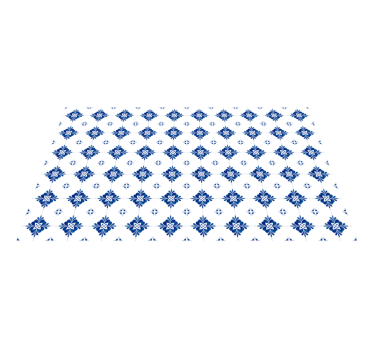 Tapis vinyle carreaux de ciment motif floral céramique - TenStickers