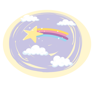 Tapis vinyle pour enfants magie du ciel nocturne - TenStickers
