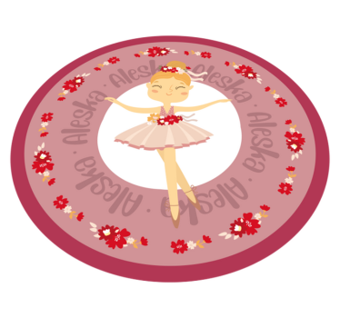 Tapis vinyle autres tapis danse de ballet avec nom - TenStickers