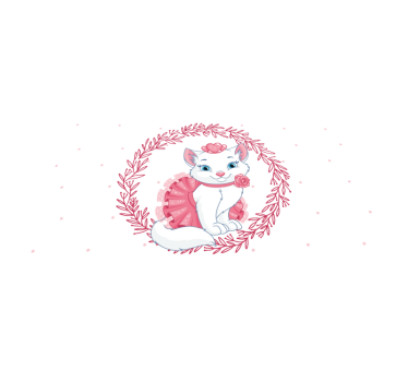Tapis vinyle pour enfants illustration de chat charmant - TenStickers