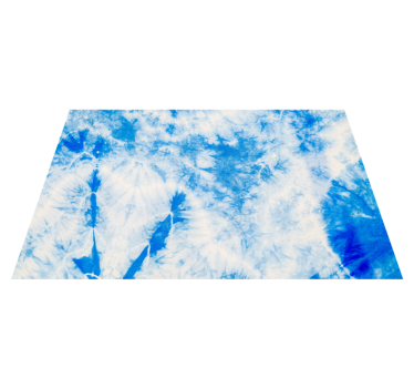 Tapis vinyle salon tie-dye bleu - TenStickers