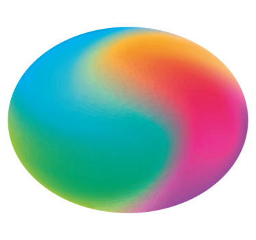 Tapis geometrique Art abstrait cercle multicolore - TenStickers