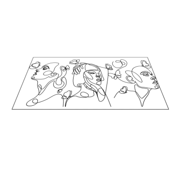 Tapis vinyle avec citation Silhouette de trois femmes - TenStickers