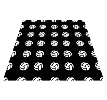 Tapis vinyle jeux modèle de volley-ball - TenStickers