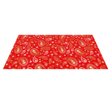 Tapis mosaique vinyle imprimé cachemire vibrant - TenStickers