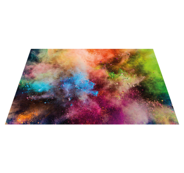 Tapis vinyle autres tapis explosion de couleurs cosmiques - TenStickers