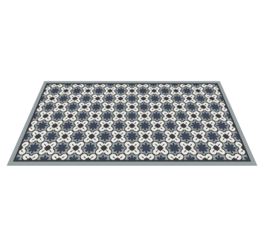 Tapis mosaique vinyle arrangement classique gris - TenStickers
