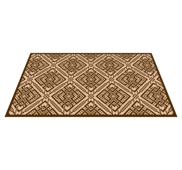 Tapis vinyle salon élément géométrique élégant - TenStickers